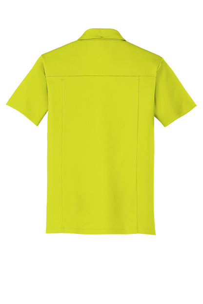 Rear View of Nitro Yellow OGIO Framework Polo. OG125 plain