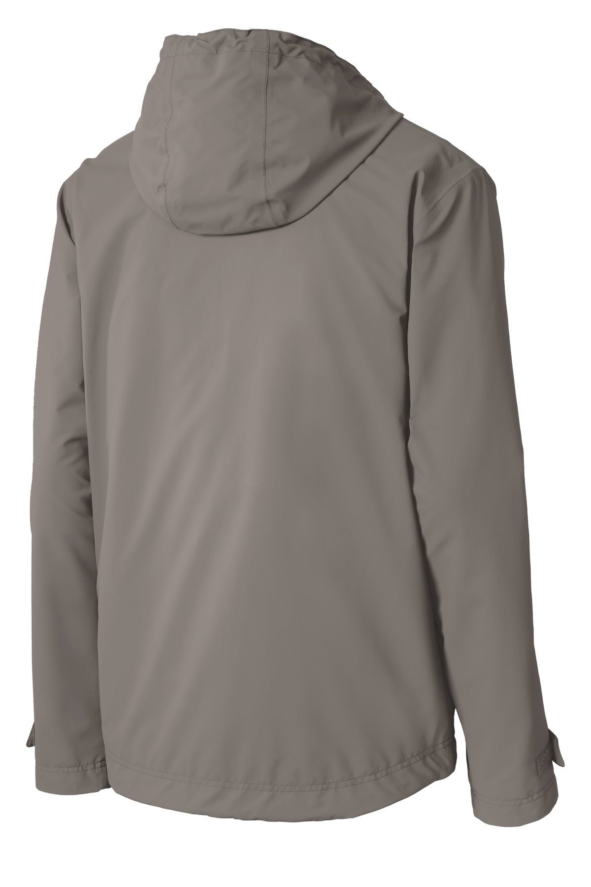 Rear View of Northern Grey Port Authority Northwest Slicker. J7710 plain