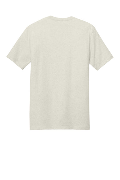 Rear View of OatHthr District Perfect Weight Tee. DT104 plain