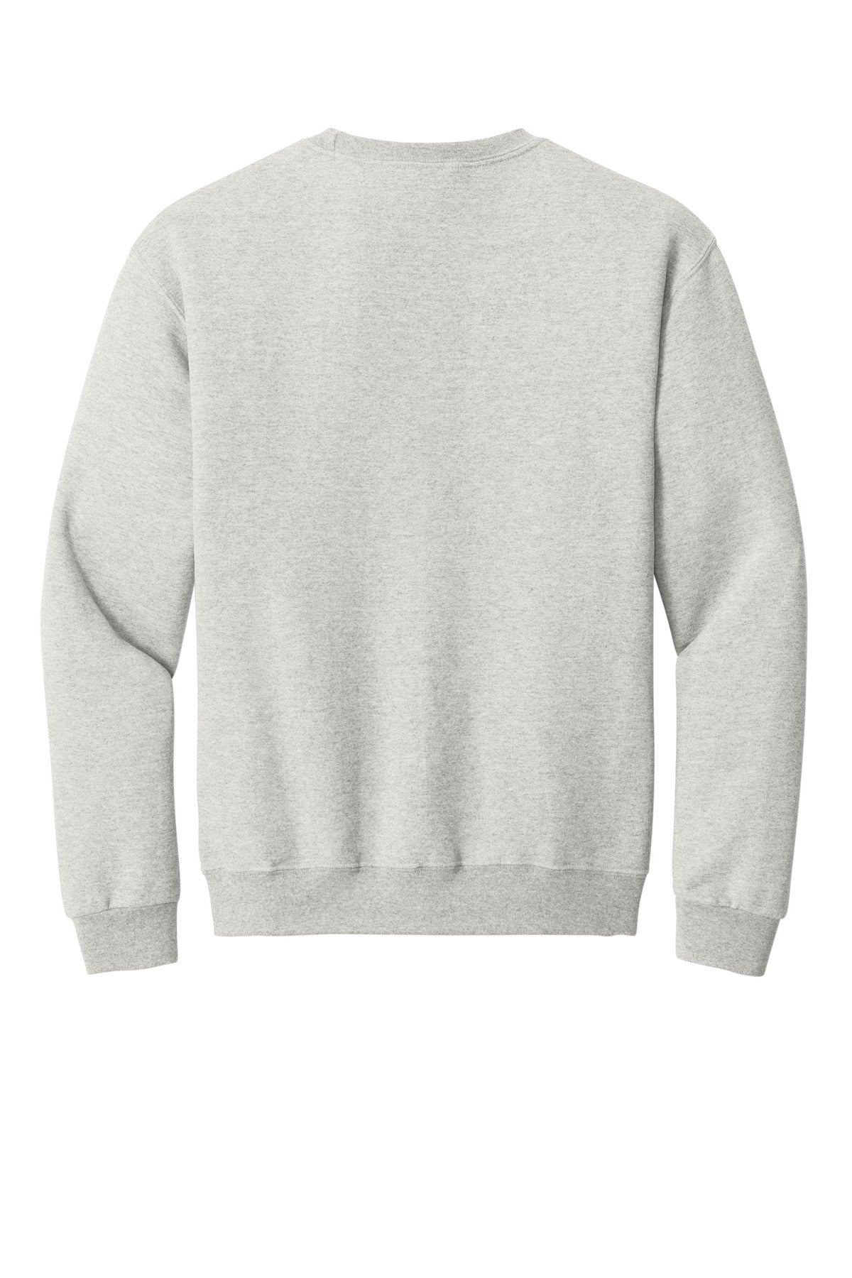 Rear View of OatHthr Jerzees - NuBlend Crewneck Sweatshirt. 562M plain