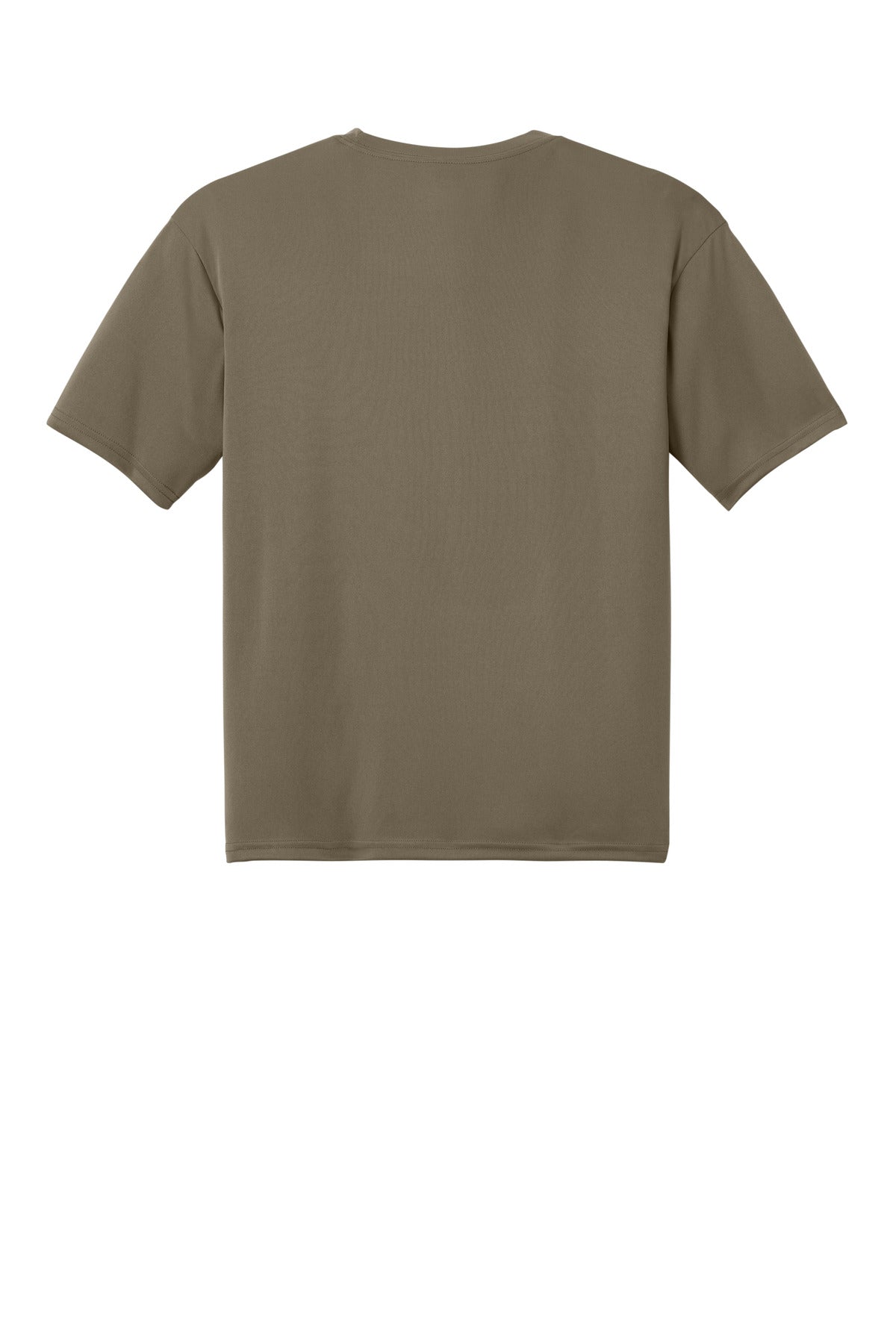 Rear View of Olive A4 Cooling Performance Short Sleeve Tee A4N3142 plain