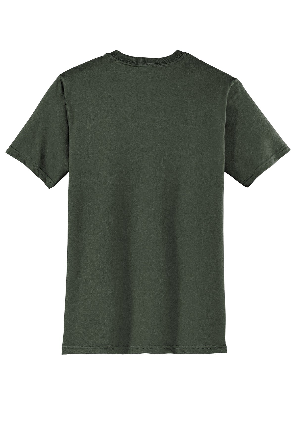 Rear View of Olive District Very Important Tee . DT6000 plain
