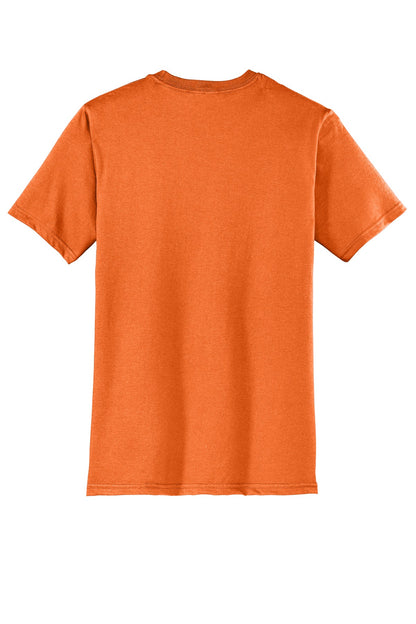 Rear View of Orange District Very Important Tee . DT6000 plain