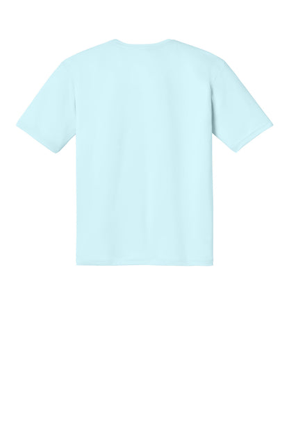 Rear View of PastelBlue A4 Cooling Performance Short Sleeve Tee A4N3142 plain