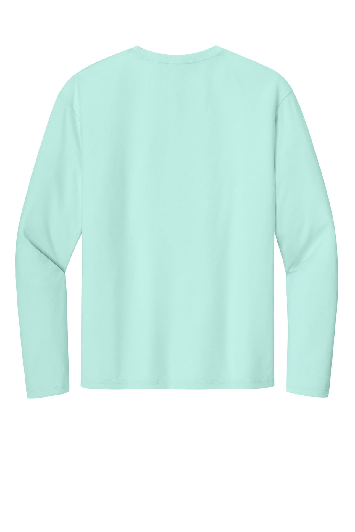 Rear View of PastelMint A4 Cooling Performance Long Sleeve Tee A4N3165 plain