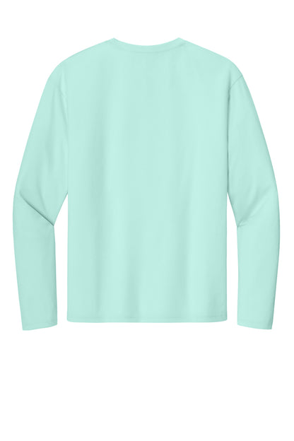 Rear View of PastelMint A4 Cooling Performance Long Sleeve Tee A4N3165 plain