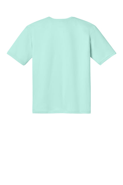 Rear View of PastelMint A4 Cooling Performance Short Sleeve Tee A4N3142 plain