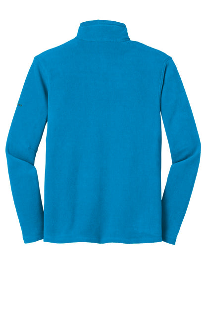 Rear View of Peak Blue Eddie Bauer Full-Zip Microfleece Jacket. EB224 plain