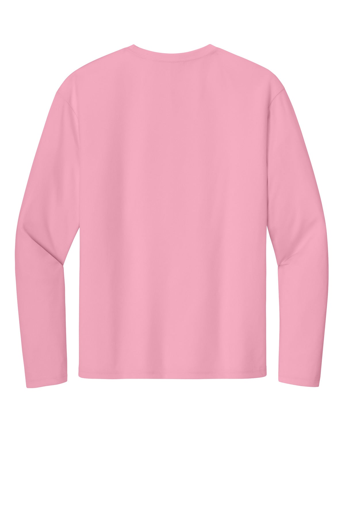 Rear View of Pink A4 Cooling Performance Long Sleeve Tee A4N3165 plain
