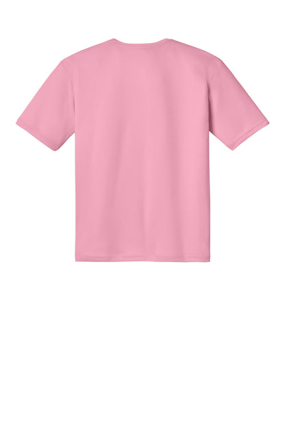 Rear View of Pink A4 Cooling Performance Short Sleeve Tee A4N3142 plain