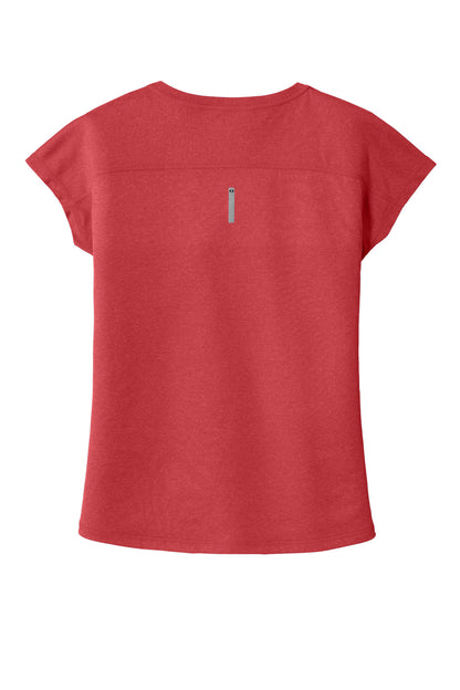 Rear View of Pink Rogue OGIO Women's Pulse Dolman Tee LOE324 plain