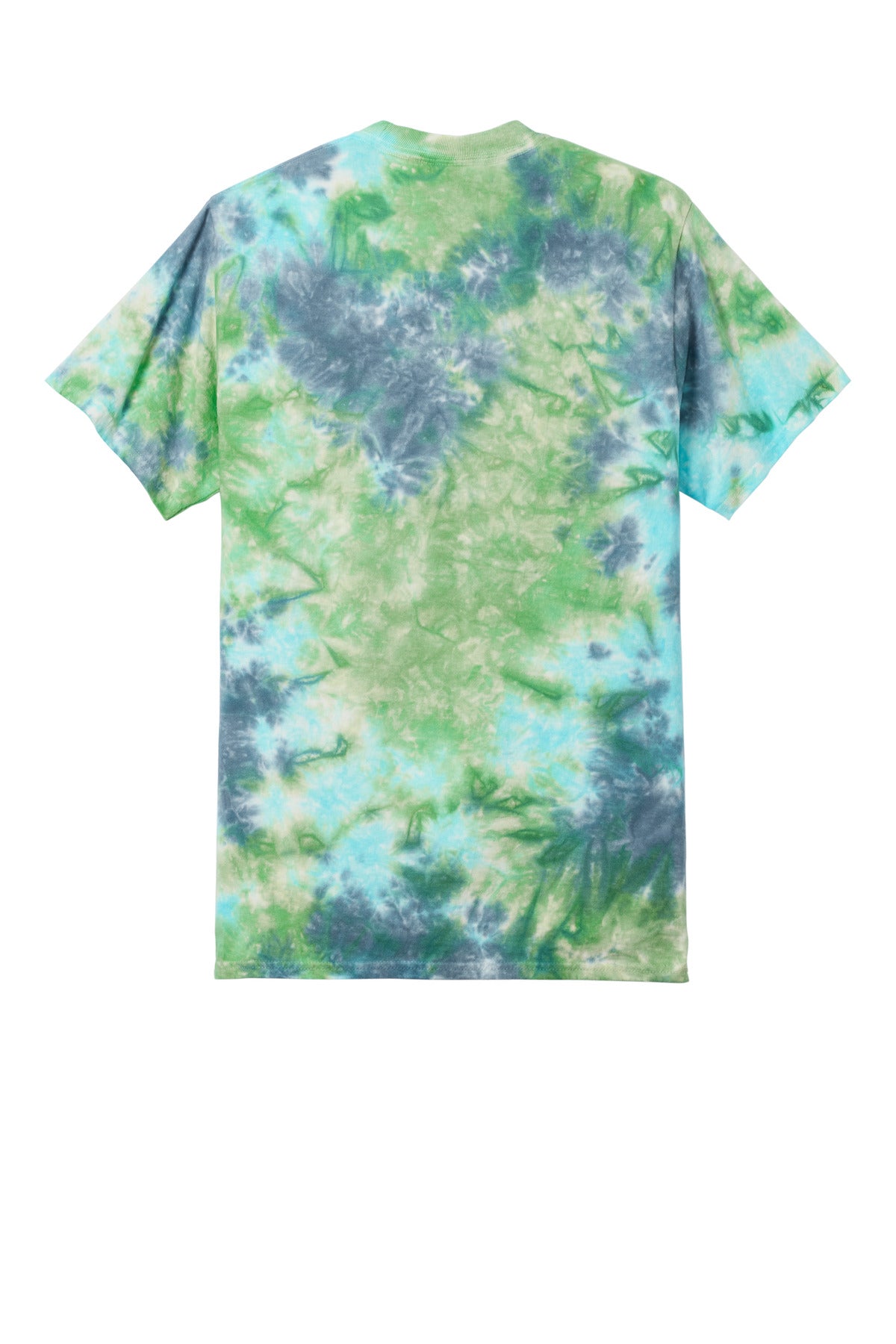 Rear View of PlnErtCbst Port & Co Crystal Tie-Dye Tee PC145 plain
