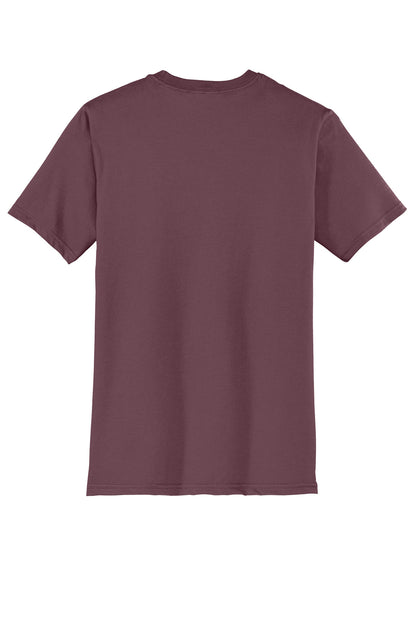 Rear View of Plum District Very Important Tee . DT6000 plain