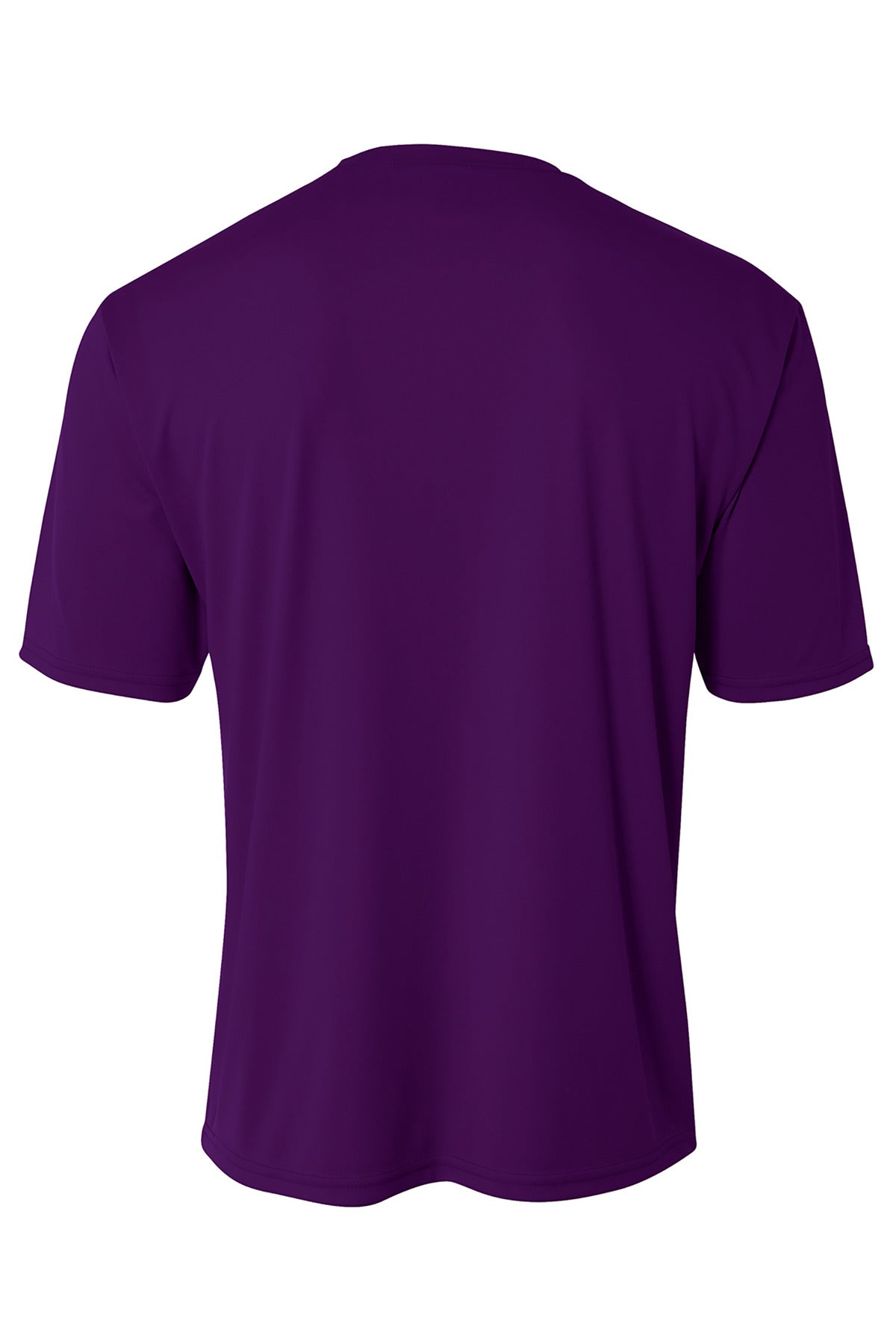 Rear View of Purple A4 Cooling Performance Short Sleeve Tee A4N3142 plain