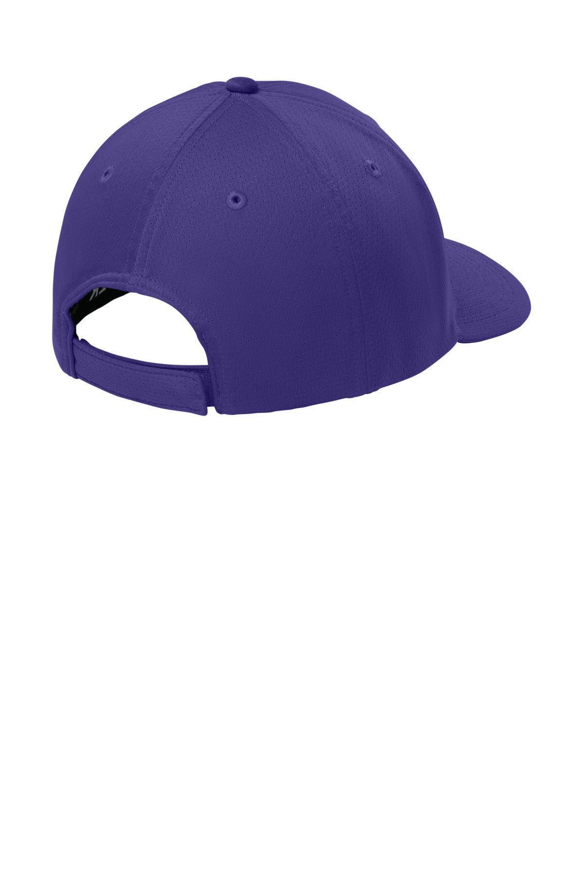 Rear View of Purple Sport-Tek Impact Mesh Stretch-Tek Adjustable Cap STC71 plain