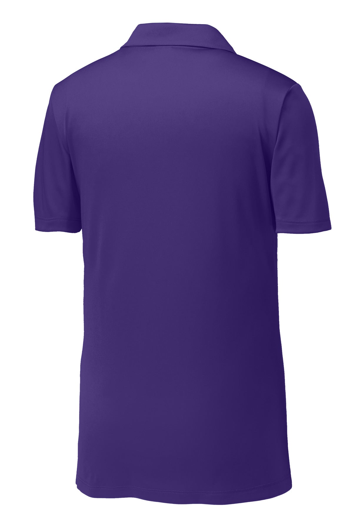 Rear View of Purple Sport-Tek PosiCharge Competitor Polo. ST550 plain
