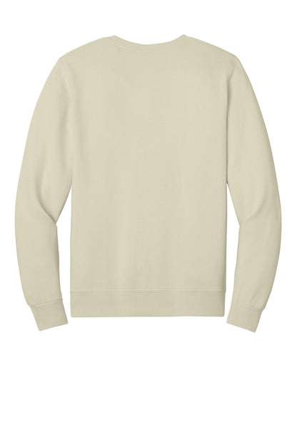 Rear View of Putty Jerzees Eco Premium Blend Crewneck Sweatshirt 701M plain