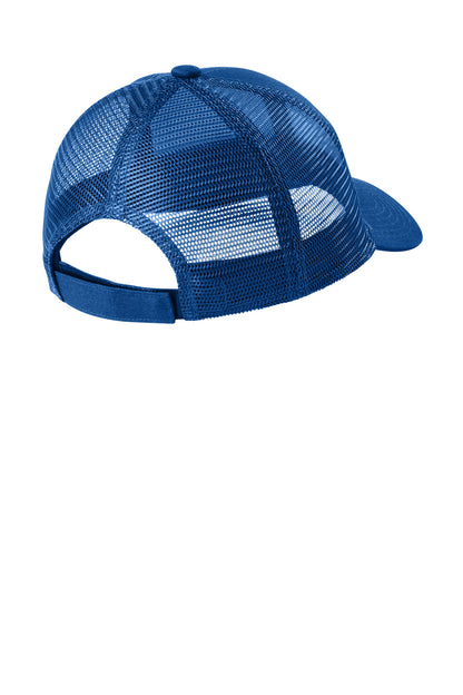 Rear View of Radiant Royal Port Authority Adjustable Mesh Back Cap. C911
