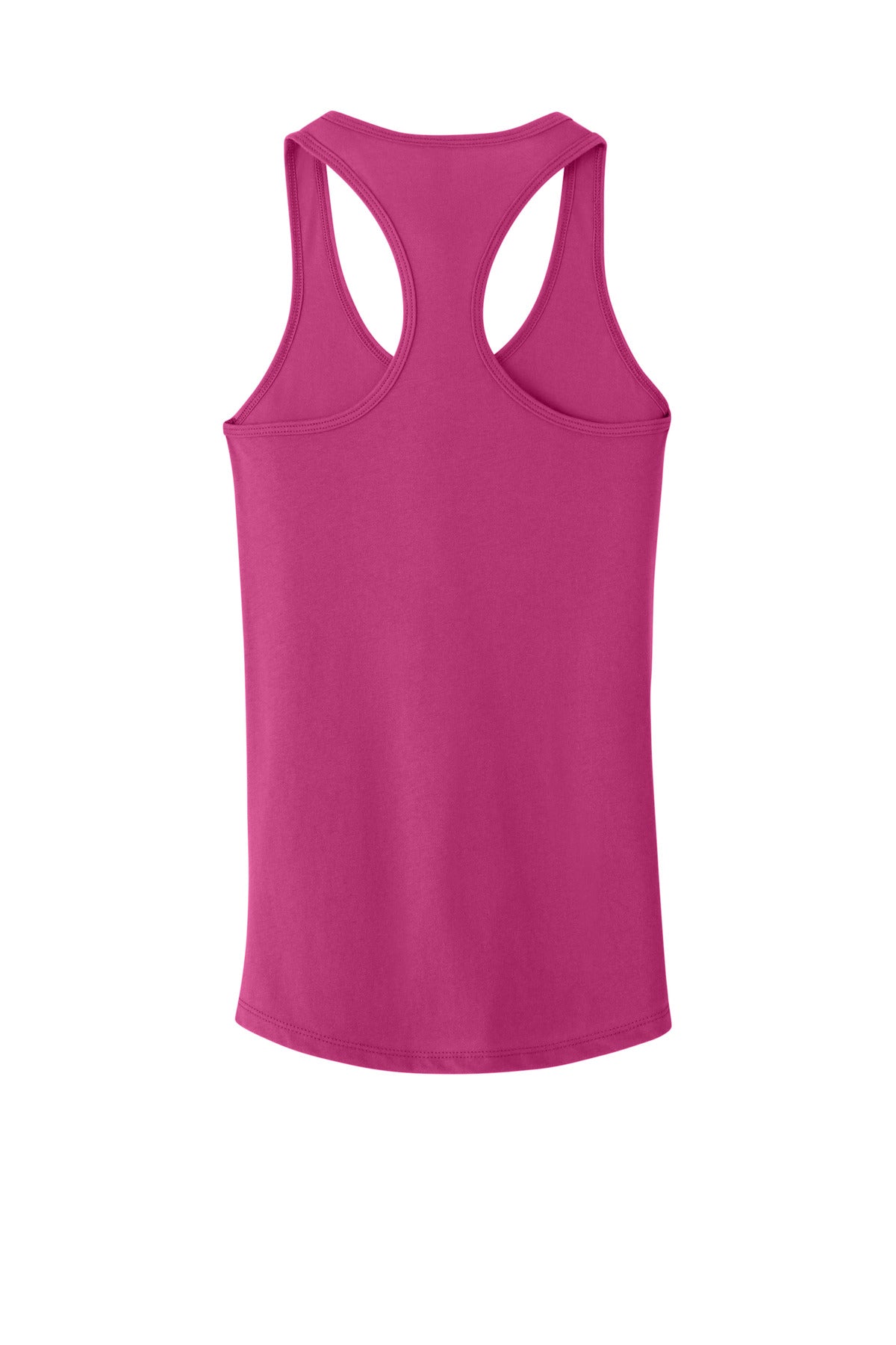 Rear View of Raspberry Next Level Apparel Women's Ideal Racerback Tank NL1533 plain