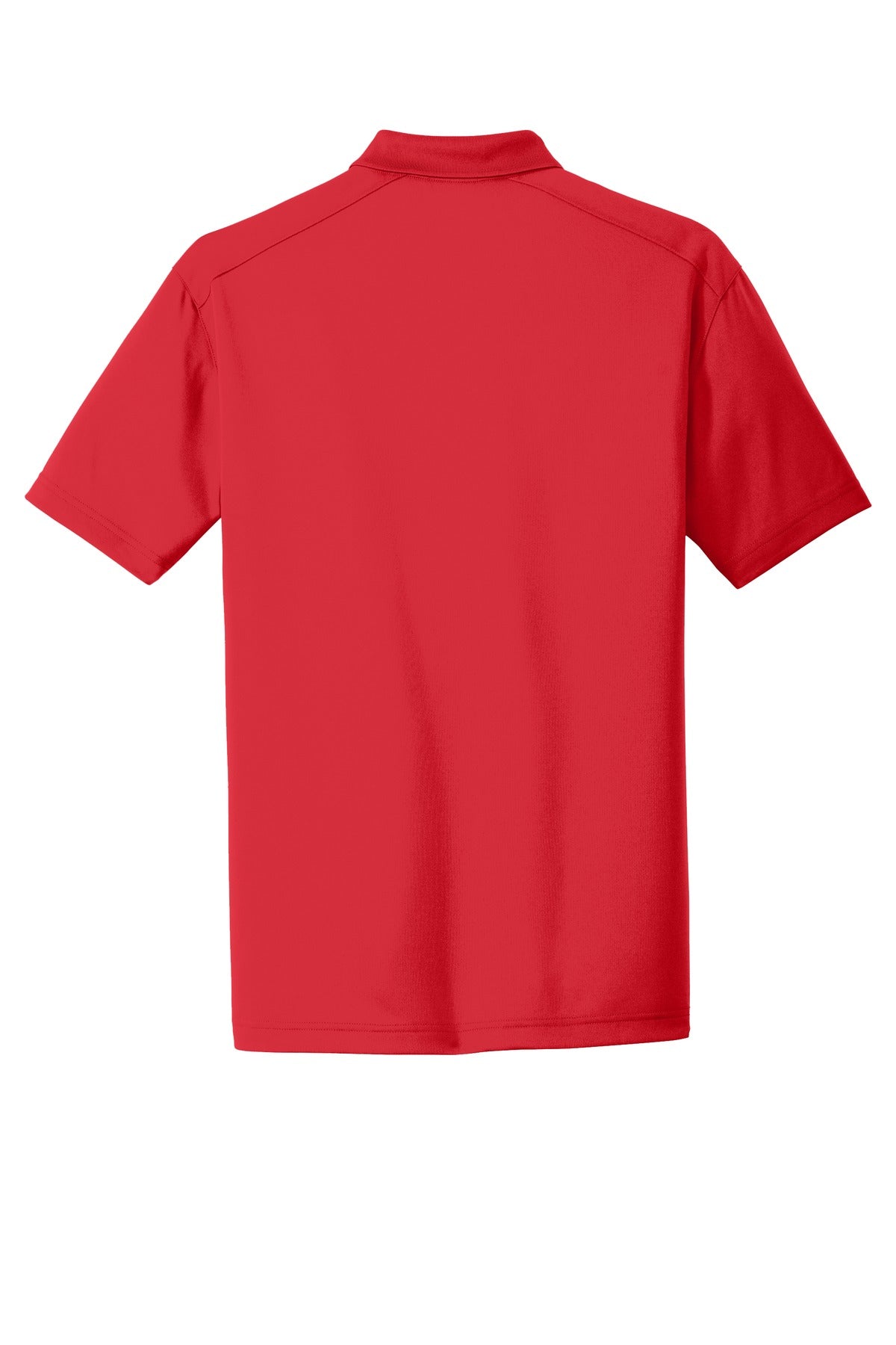 Rear View of Red CornerStone Select Lightweight Snag-Proof Polo. CS418 plain