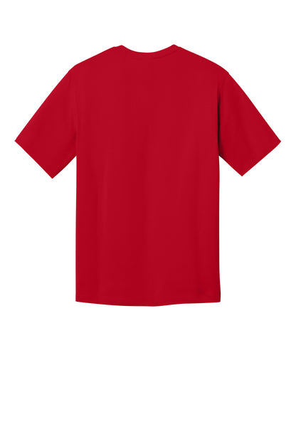 Rear View of Red CornerStone Workwear Pro Short Sleeve Tee CS440 plain