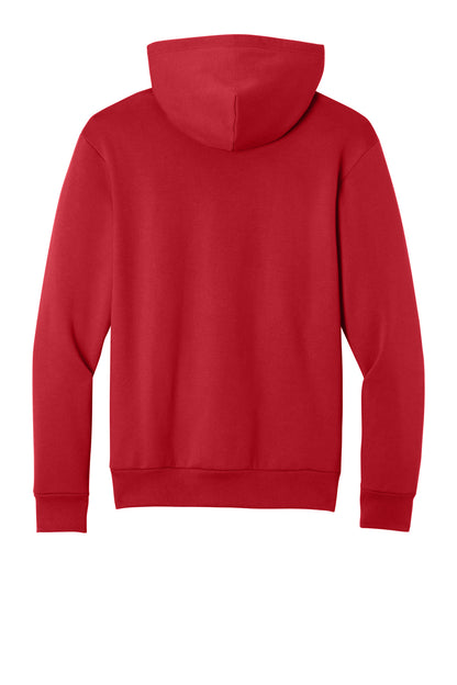 Rear View of Red Port & Co Easy Fleece Pullover Hooded Sweatshirt PC68H plain