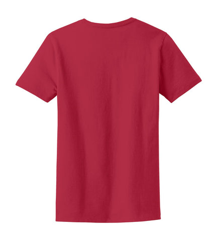 Rear View of Red Port & Co Women's Essential Tee. LPC61 plain