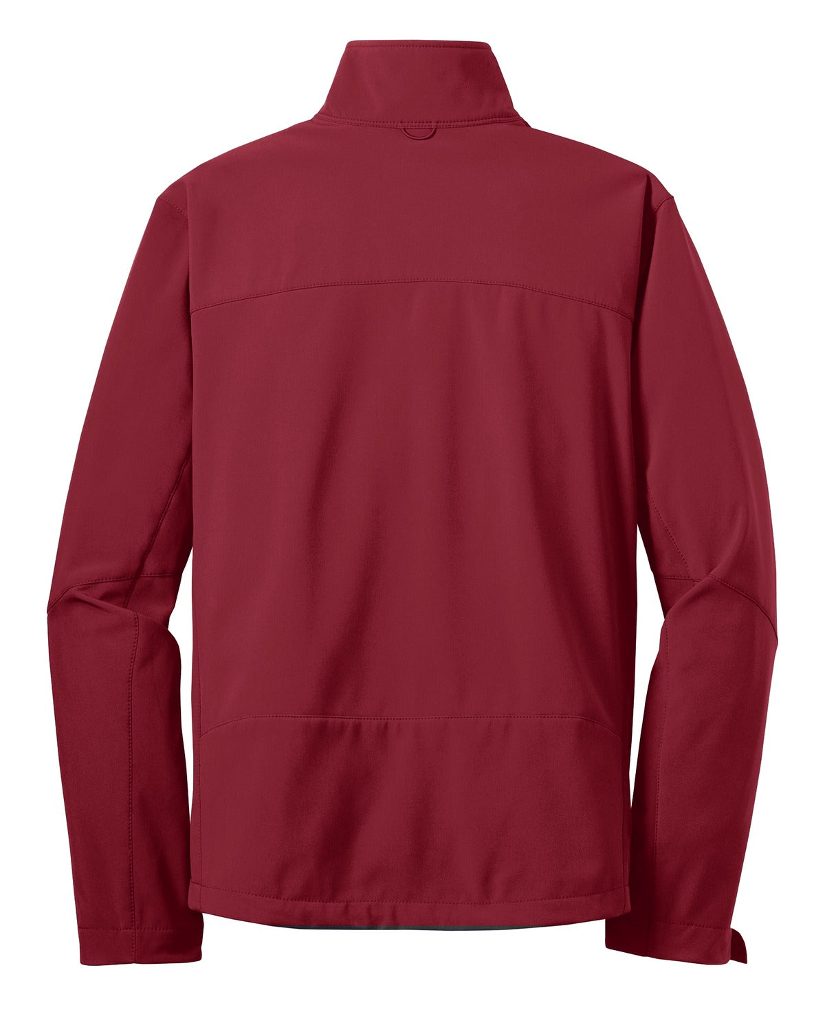 Rear View of Red Rhubarb Eddie Bauer - Soft Shell Jacket. EB530 plain