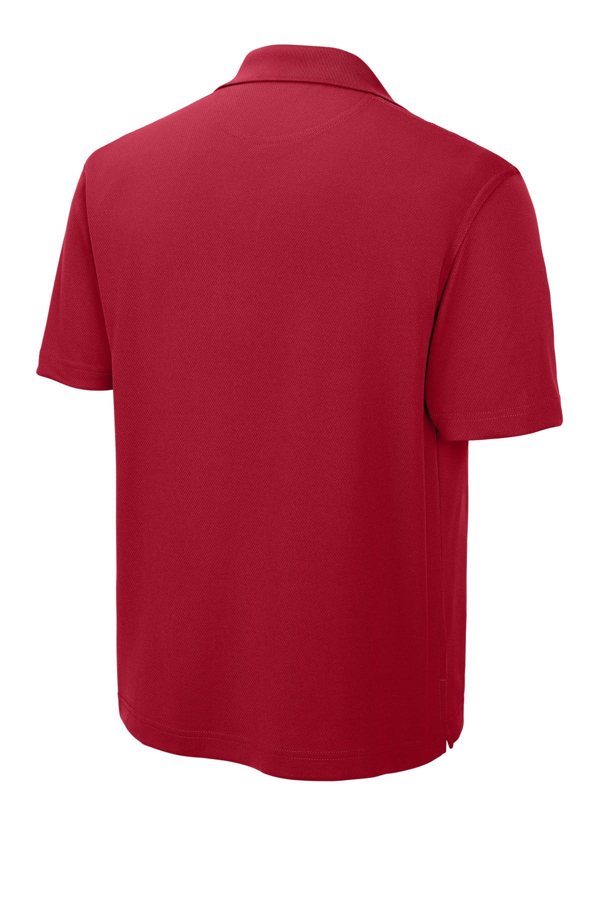 Rear View of Red Sport-Tek Dri-Mesh Polo. K469 plain