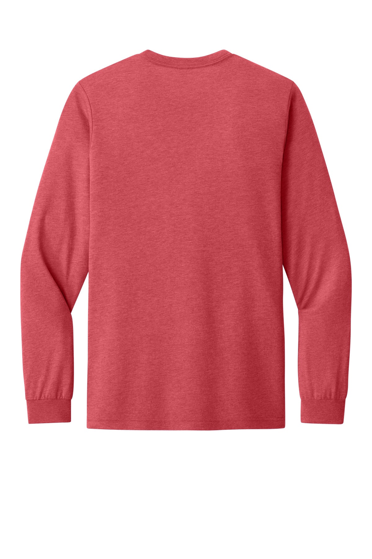 Rear View of RedTB BELLA+CANVAS Unisex Triblend Long Sleeve Tee BC3513