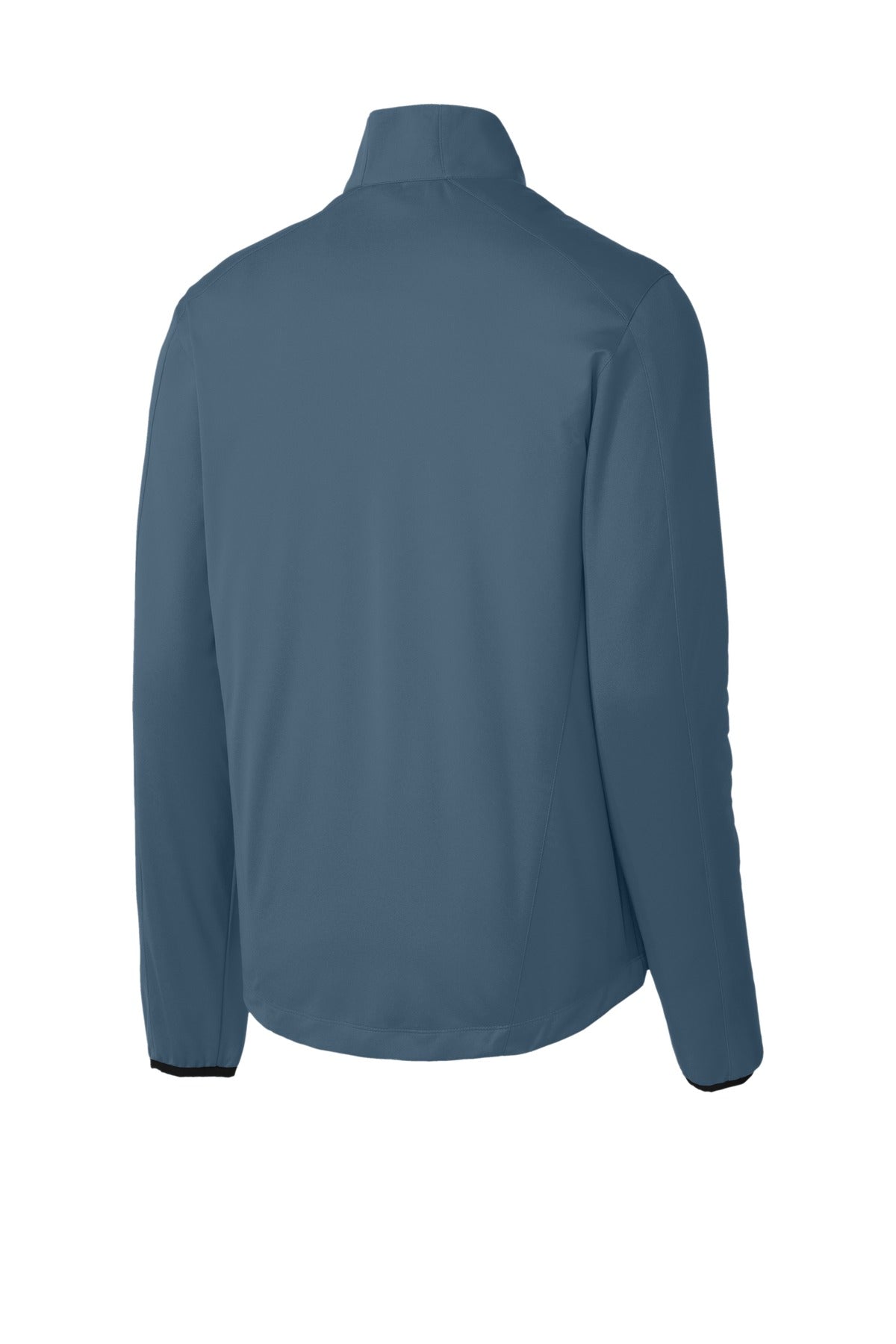 Rear View of Regatta Blue Port Authority Active Soft Shell Jacket. J717 plain