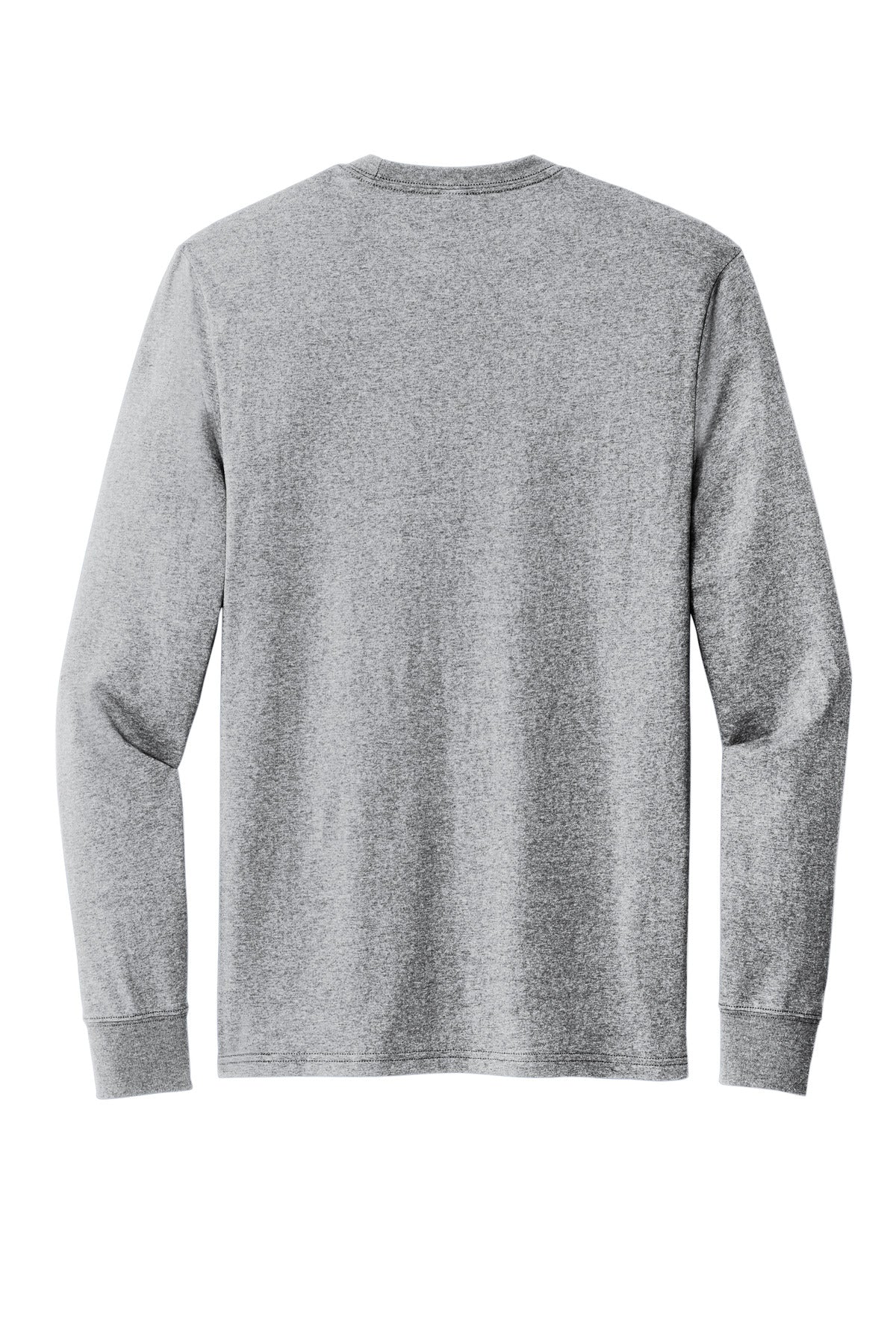 Rear View of RemdGrayHt Allmade Unisex Long Sleeve Recycled Blend Tee AL6204 plain