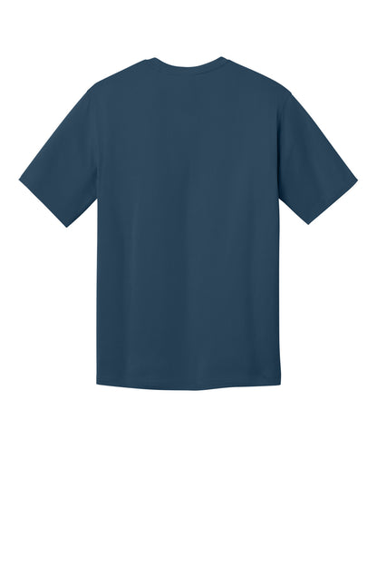 Rear View of RgttaBlue CornerStone Workwear Pro Short Sleeve Tee CS440 plain