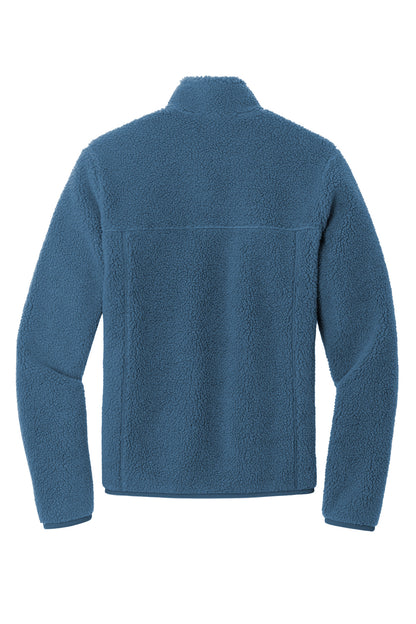 Rear View of RgttaBlue Port Authority Camp Fleece Snap Pullover F140 plain