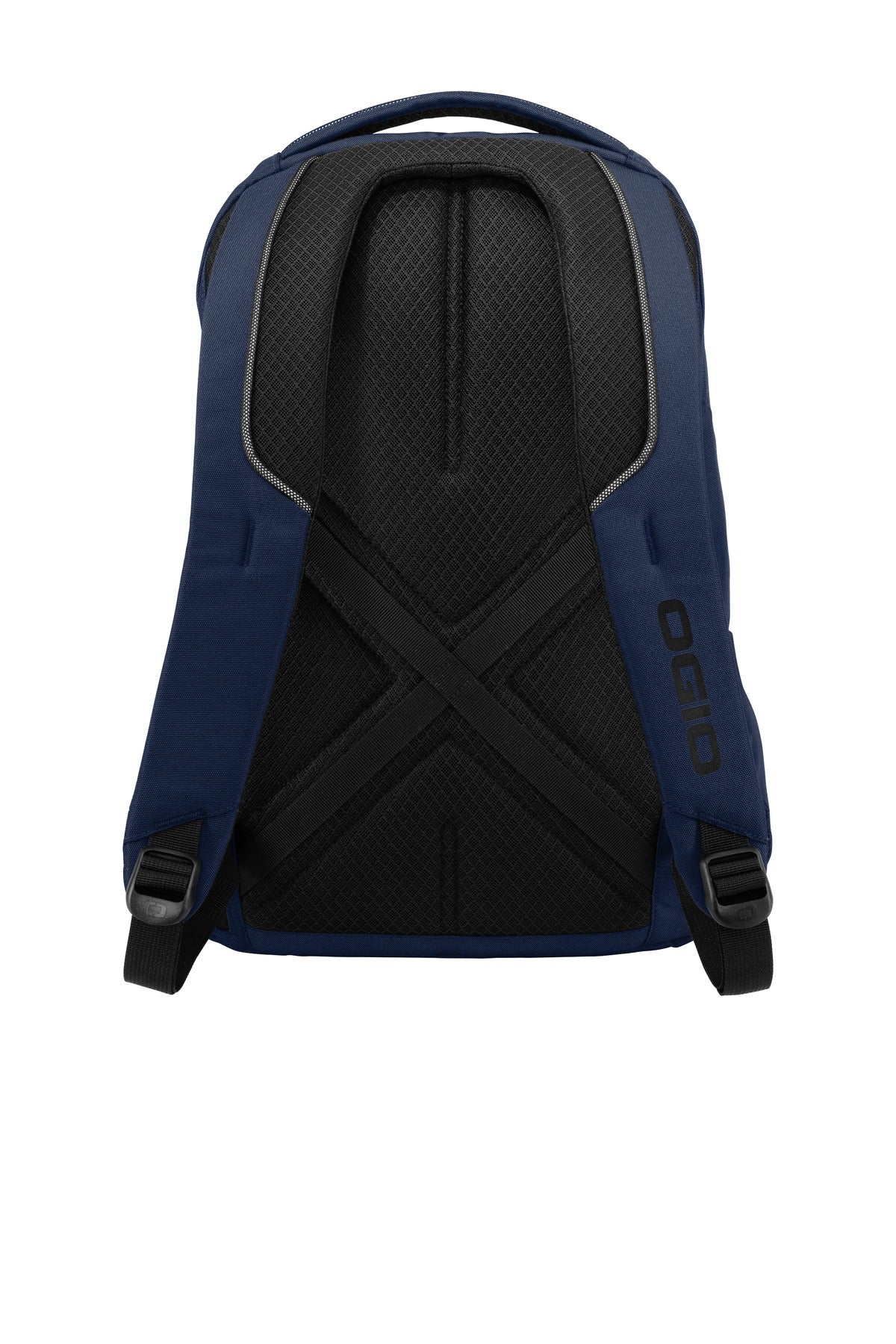 Rear View of River Blue Nvy OGIO Range Pack. 91007 plain