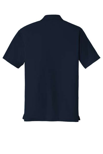 Rear View of River Blue Nvy Port Authority Dry Zone UV Micro-Mesh Polo. K110 plain