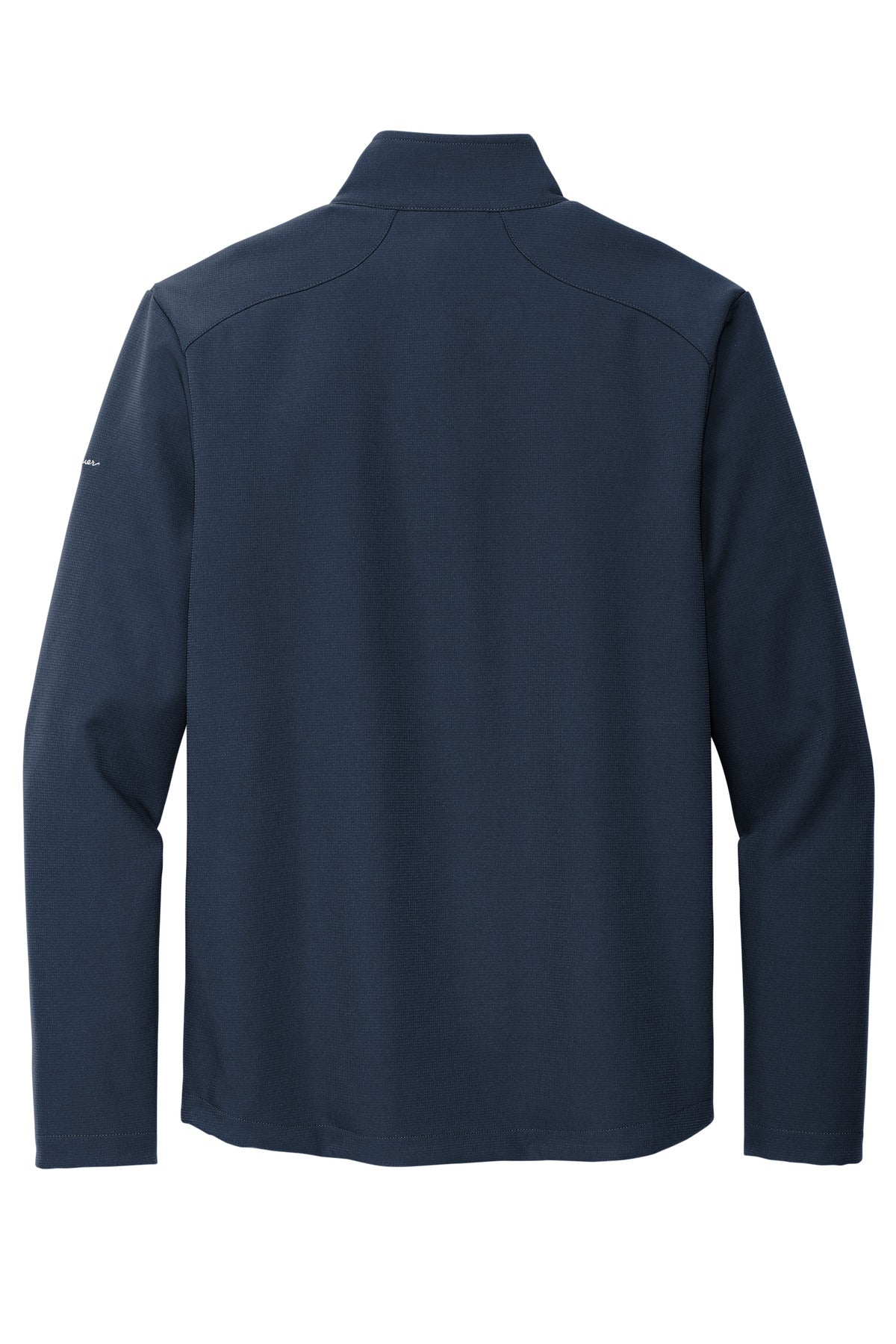 Rear View of RiverBlNv Eddie Bauer Stretch Soft Shell Jacket EB544 plain