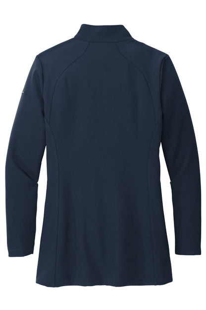 Rear View of RiverBlNv Eddie Bauer Women's Stretch Soft Shell Jacket EB545 plain