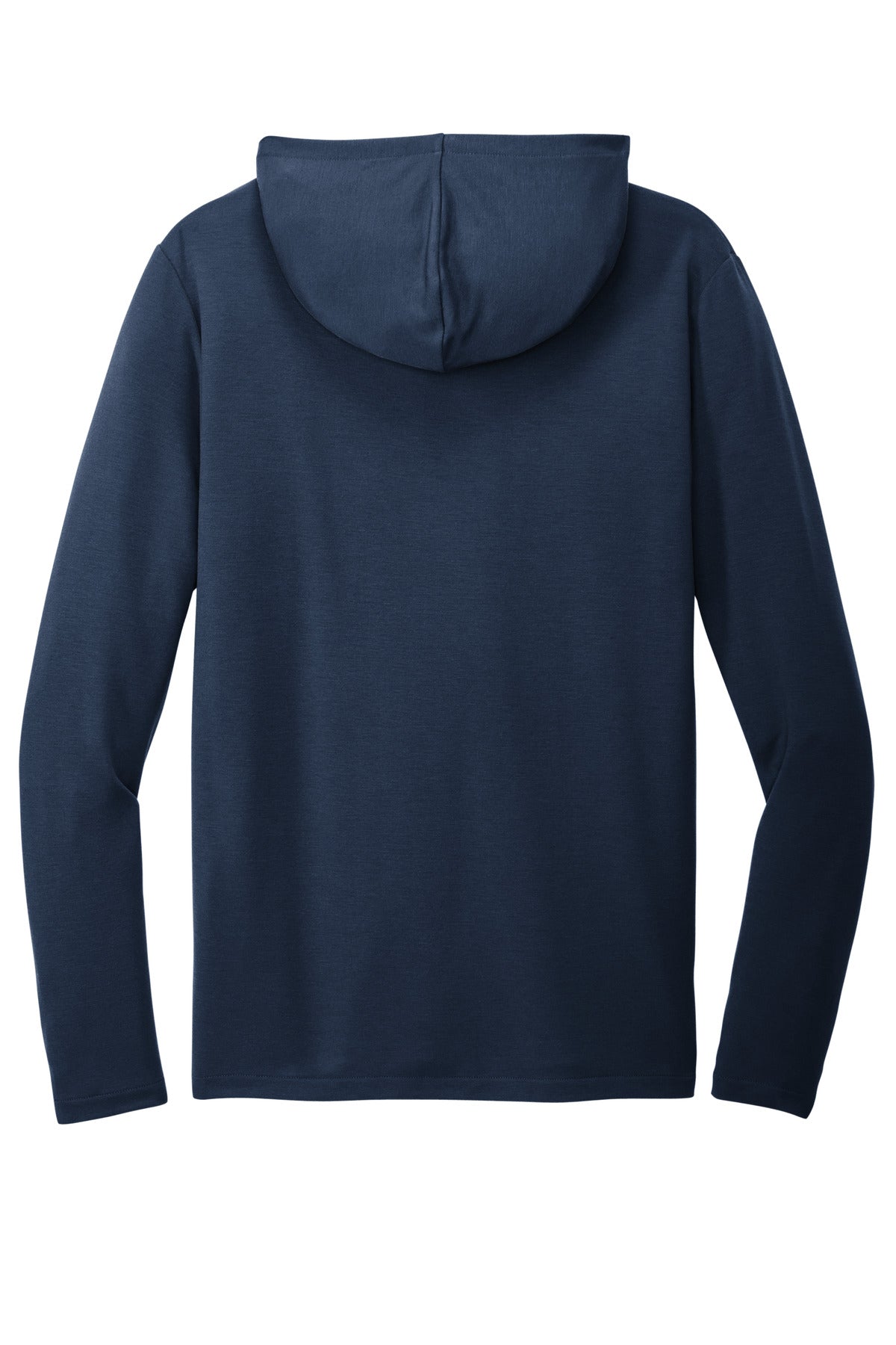 Rear View of RiverBlNv Port Authority Microterry Pullover Hoodie K826 plain