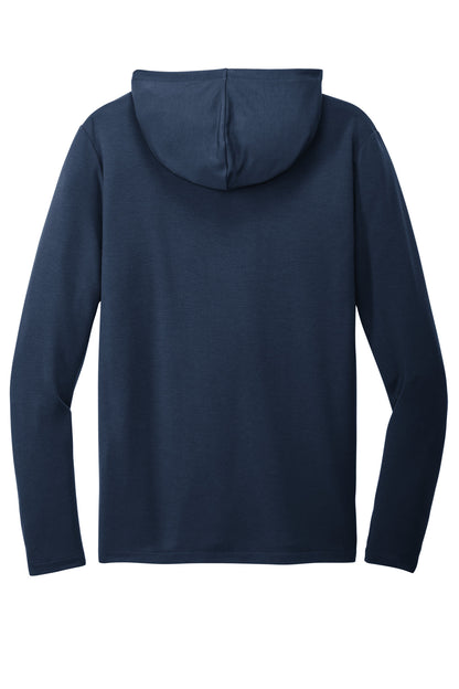 Rear View of RiverBlNv Port Authority Microterry Pullover Hoodie K826 plain