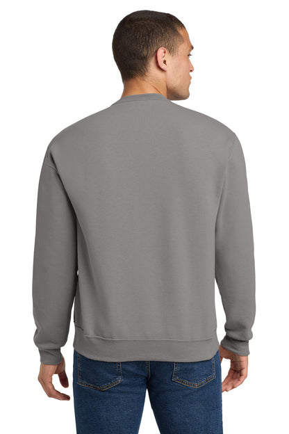 Rear View of Rock Jerzees - NuBlend Crewneck Sweatshirt. 562M plain