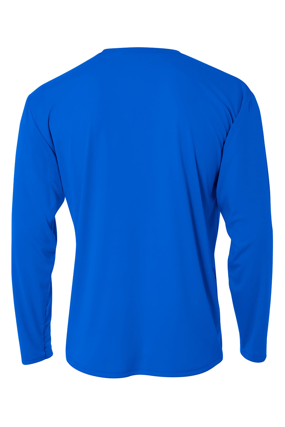 Rear View of Royal A4 Cooling Performance Long Sleeve Tee A4N3165 plain