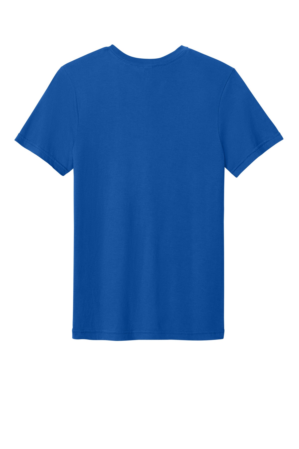 Rear View of Royal Gildan Softstyle V-Neck T-Shirt. 64V00 plain