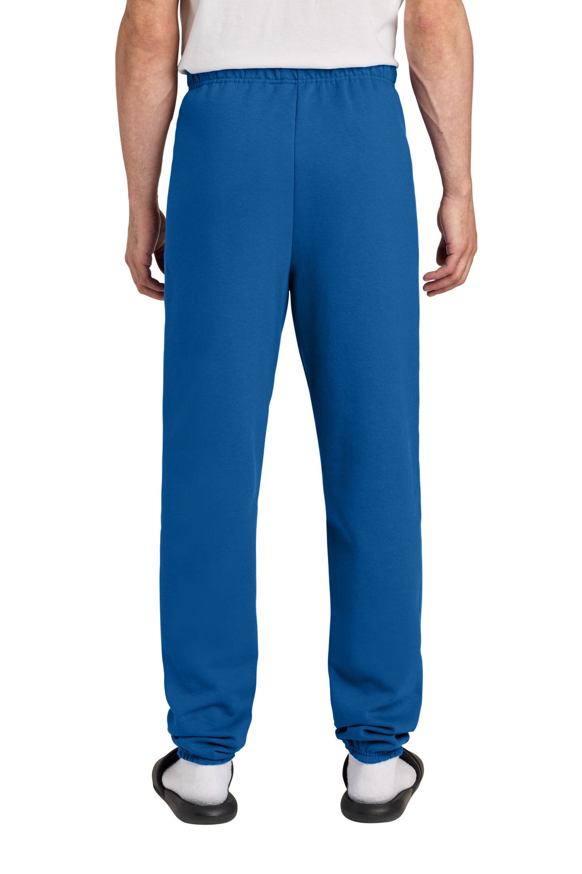 Rear View of Royal Jerzees - NuBlend Sweatpant. 973M plain