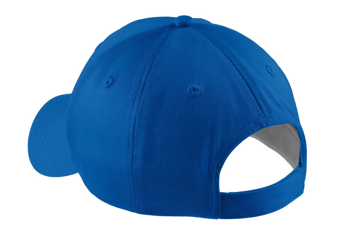 Rear View of Royal Port Authority Five-Panel Twill Cap. CP86 plain