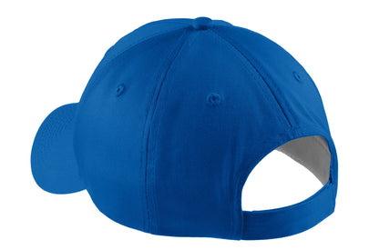 Rear View of Royal Port Authority Five-Panel Twill Cap. CP86 plain