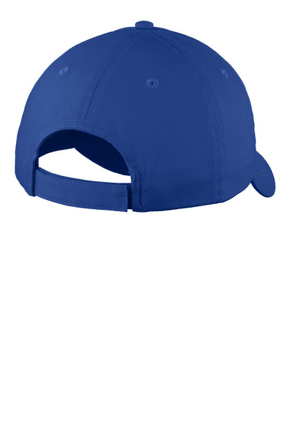 Rear View of Royal Port Authority Six-Panel Unstructured Twill Cap. C914 plain