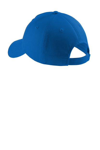 Rear View of Royal Port Authority Soft Brushed Canvas Cap. CP96 plain
