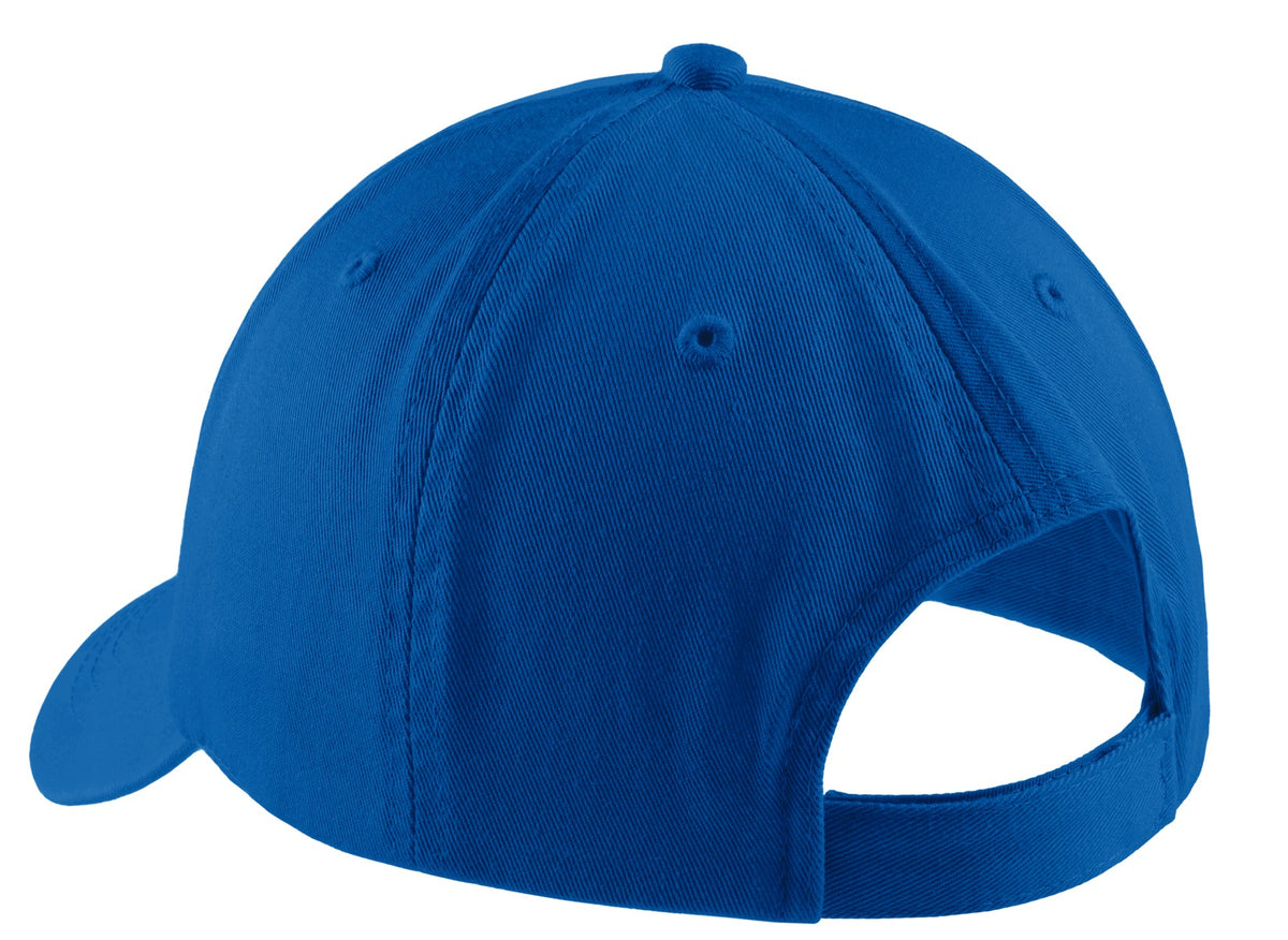 Rear View of Royal Port Authority Washed Twill Cap. CP78 plain