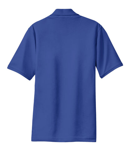 Rear View of Royal Port Authority Women's Rapid Dry Polo. L455 plain